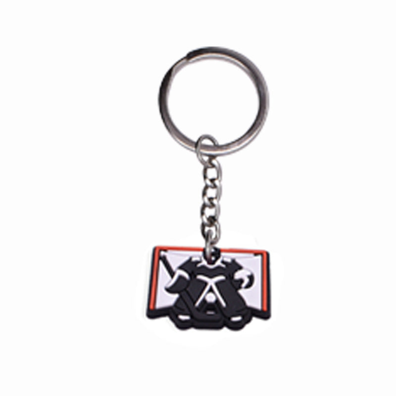 Wholesale 20pcs/pack Ice Hockey PVC Soft Cartoon Keychain